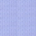 thumbnail image 1 of Ahgly Company Indoor Square Patterned Sky Blue Dress Blue Area Rugs, 6' Square, 1 of 6