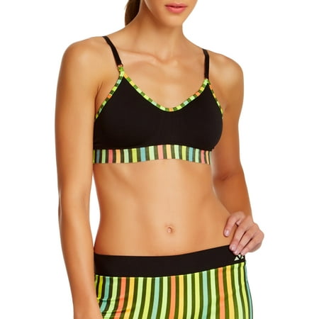 - Balanced Tech Printed Performance Seamless Sports Bra