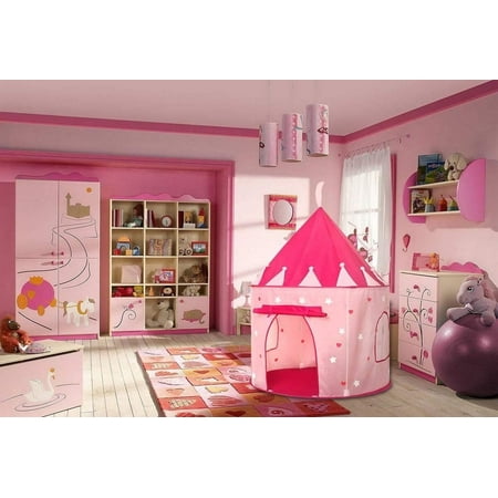 Princess Castle Pink Outdoors Tent Playhut Tunnel Girls castle House Toy