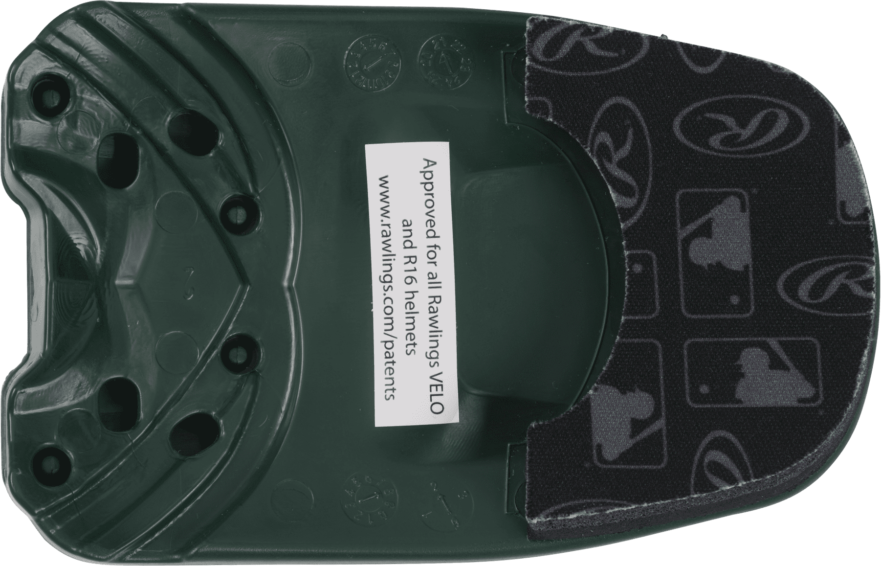 Rawlings R16 REVERSE Helmet Extension | Dark Green | Any