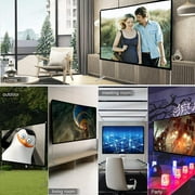 HOIN 80 inch 4K Portable Projector Screen Outdoor with Stand,16:9 Anti Crease Foldable Movie Screen