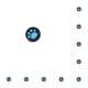 thumbnail image 1 of Sidaley Stick Caps Cómodo antideslizante Aumentar la forma de la pata de gato Reemplazo perfecto Thumbstick Cover para doméstico azul sobre negro 10piezas, 1 of 6