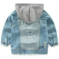 thumbnail image 2 of Baby Boys' Basic Denim Jacket Hoodie Button Down Jeans Jacket Top, 2 of 5