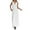 White, variant on Kaemgyyd Plus Size Maxi Dress for Women Sleeveless V Neck Long Casual Dress Solid Color Side Split Flowy Dress
