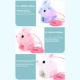 thumbnail image 4 of Electric Plush Rabbit Stuffed Bunny Interactive Soft Mumble Toy Walking Toy Educational Bunny, 4 of 8