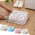 thumbnail image 1 of Bolsa de malla para lavar zapatos, bolsa de lavandería gruesa y duradera, apta para lavadora, para colgar en la secadora, ideal para viajes y oficina, para el cuidado especializado del calzado, malla, 1 of 7