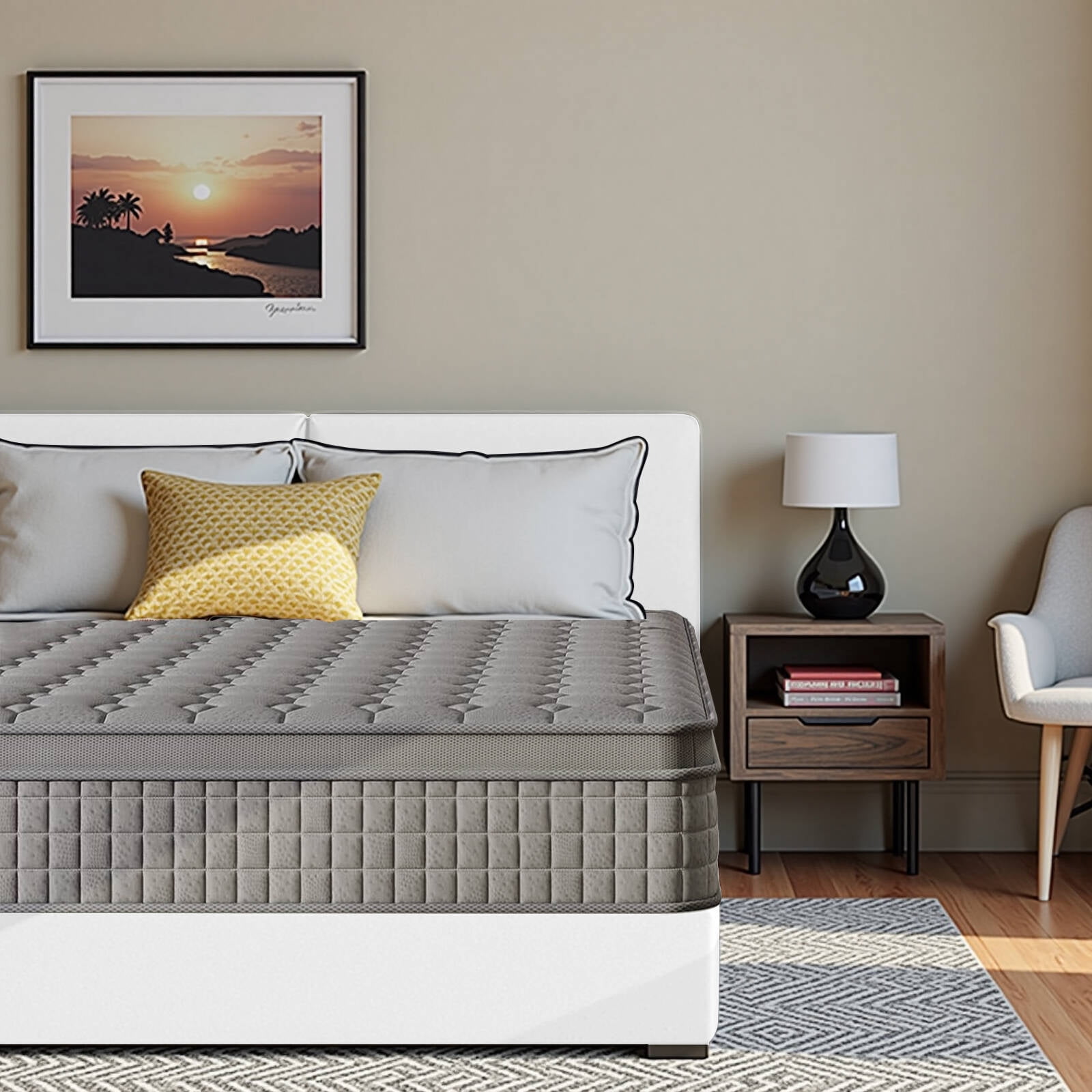 matelas haut de gamme housse lavable et mémoire de forme 4cm LIvraison Gratuite