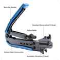 thumbnail image 3 of MIYAKO USA Coaxial Cable Crimping Tool for Type F Connectors to RG59, RG6, RG11, 75-5, 75-7 with Dual Head and Adjustable Dial Compression Blue (M-397), 3 of 8