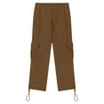 thumbnail image 5 of Cargo Sweatpants for Boys Heavyweight Cargo Joggers Drawstring Elastic Waist Sweat Pants with Pockets 3-12 T Boys Pants Size 7 Athletic, 5 of 7