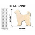 thumbnail image 2 of Unfinished Wood Afgan Hound Dog Silhouette - Craft- up to 46" DIY 20" / 1/4", 2 of 3