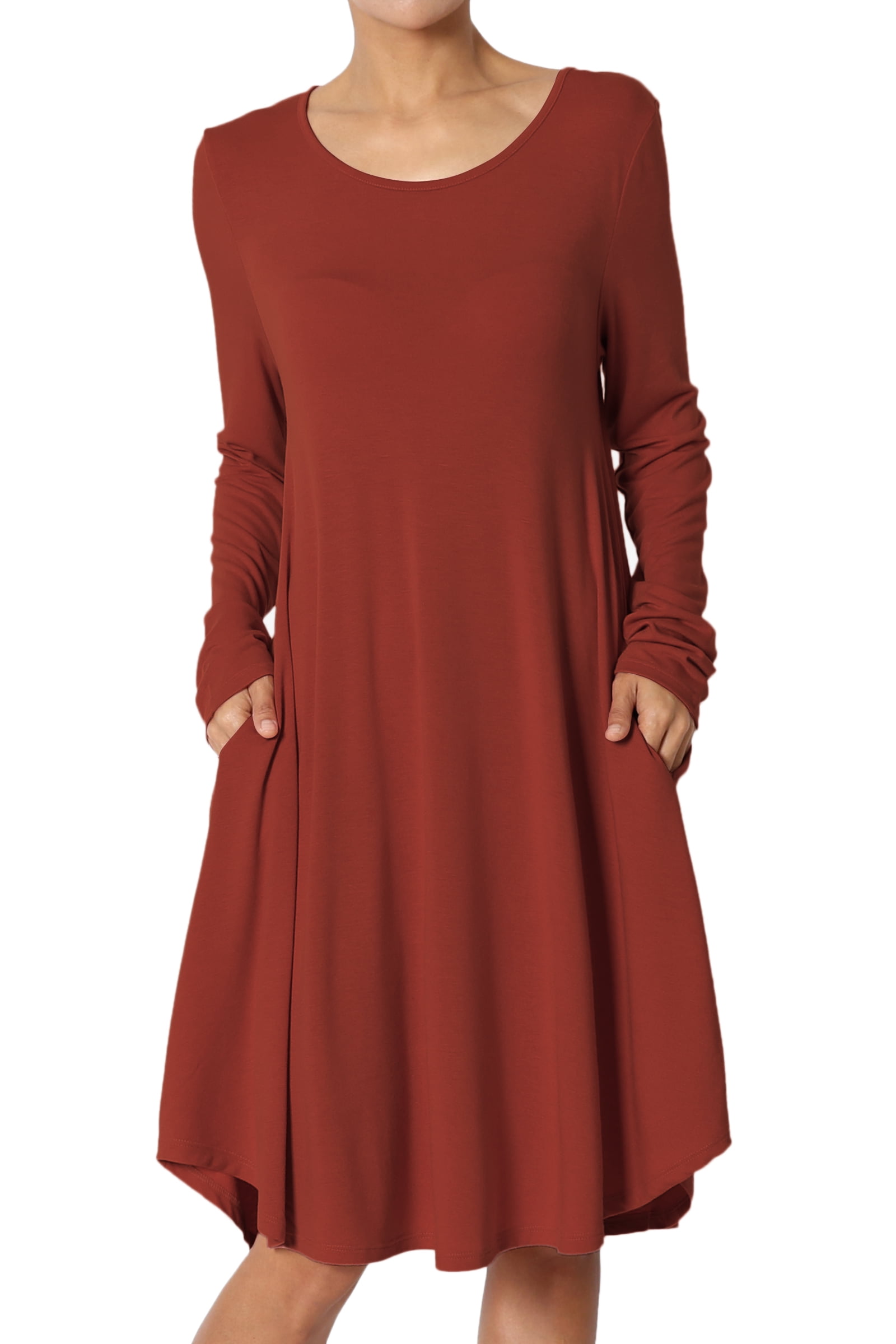Basic Jersey Knit Long Sleeve Pocket 