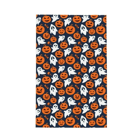

Absorbent Kitchen Towels Cartoon Halloween Elements Quick Drying Dish Towels for Kitchen Drying Soft Hand Towels with Lanyard for Kitchen Decor