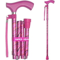Switch Sticks Walking Cane for Men or Women, Foldable and Adjustable from 32-37 Inches, FSA and HSA Eligible, Luxury Tango