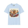 thumbnail image 4 of Golden Retriever Surfer Unisex Softstyle T-Shirt, 4 of 11