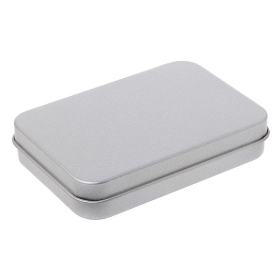 UNTERING Tinplate Storage Box with Lid Portable Fillable Empty Organizers Container for Lip Gloss Watercolored Jewelry Makeup