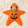 thumbnail image 3 of Halloween Baby Clothes Soft Flannel Hooded Romper Jumpsuit Halloween One-Piece Fll Winter Outfit for Kids, 3 of 6