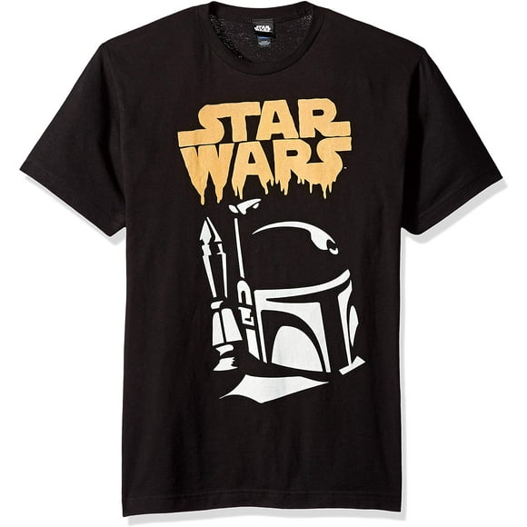 Star Wars Licensed Halloween Boba Goule T-Shirt pour Homme, Black, Medium