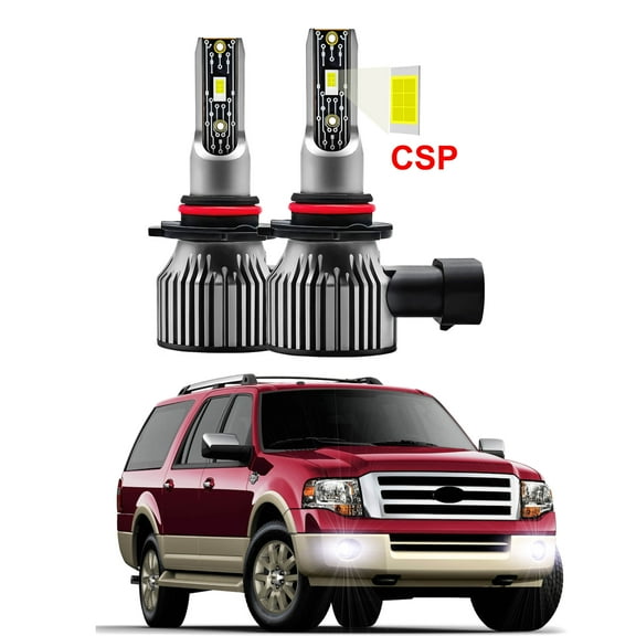 2pcs LED Fog Lights Fits For Ford Expedition 2000-2014 6000K White Fog LED Bulbs