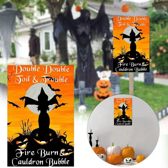 TIMIFIS Halloween Decorations Halloween Party Supplies Halloween Iron New Signs Decorate The Beautiful Garden