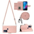 thumbnail image 2 of Mantto for Moto G Play 2023 Case RFID Blocking Wallet Card Holder Leather PU Flip Cover Lanyard Crossbody Strap Women Girl Magnetic Clasp Kickstand for Motorola Moto G Play 2023, Coralpink, 2 of 8