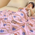 thumbnail image 2 of Cute Anime Sanrio Cartoon Children's Summer Quilt Kawaii Hello Kitty Kuromi Air Conditioning Cool Quilt Comfortable Sleep Quilt, 2 of 10