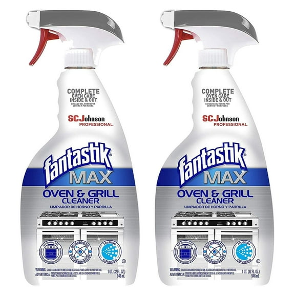 Max Oven & Grill Cleaner Spray, Cleans Inside and Out, 32 Oz (Pack of 2)