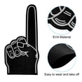 thumbnail image 4 of Uxcell Giant Foam Finger 18 Inch, EVA DIY Blank Foam Hand Cheerleading Fingers for Celebration Sports Games Party, Black, 4 of 5