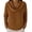 Brown, variant on Women's Lightweight Cowl Neck Sweater, Casual Long Sleeve Waffle Knit Pullover with Relaxed Loose Fit, Breathable Soft Top for Fall Winter Daily Wear Black