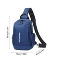 thumbnail image 3 of Ganfancp Pecho Bolsa Feeling Viaje Crossbody Nylon Hombro Bolsa Tendencia Pecho Bolsa Ofertas Del Día Mochila X 1, 3 of 6