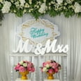 thumbnail image 2 of Seetaras White Wood Sign Vintage Style Mr and Mrs Sign Mr & Mrs Wooden Letters Rustic Wedding Signs for Wedding Table,Photo Props,Party Table,Top Dinner,Rustic Wedding Decorations, 2 of 7