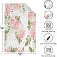thumbnail image 3 of Dreamtimes Vintage Rose Flower Floral Print Watercolor Kitchen Towels Dish Bar Tea Towel Dishcloths 1 Pack Super Absorbent Soft 18 x 28 inches, 3 of 7