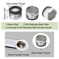 thumbnail image 2 of Unique Bargains 20mm Male Thread Faucet Aerators Universal Faucet Replacement Part Water Filter Adapters 5pcs, 2 of 7
