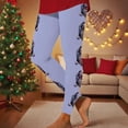 thumbnail image 2 of Ruimatai Women's Christmas Print Leggings Stretchy Yoga Pants Festive Holiday Workout Tights for Fitness Running Casual Comfort, 2 of 9
