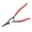 External Circlip Pliers with Straight Jaw, variant on 13-Inch Snap Ring Pliers, Internal Retaining Ring Pliers Straight Jaws, Tip Diameter 0.12", Heavy Duty Circlip Pliers for Retaining Rings C Clip Install and Remove