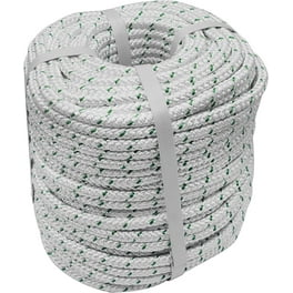 Double Braided Polyester Rope, Breaking Strength 4800Lbs, 3/8 Inch