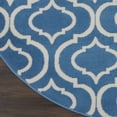 thumbnail image 4 of Nourison Jubilant Modern Moroccan Blue 5'3" x ROUND Area Rug, (5' Round), 4 of 8