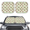 thumbnail image 2 of Balery 2 Piece Cute Bear Car Windshield Sun Shade|Foldable Front Windshield Shade for Car Front Window for Most Sedans SUV Truck-Small, 2 of 7