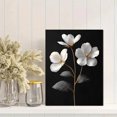 thumbnail image 2 of Qisvanset 12x16 Inch Dark Wildflower Botanical Canvas Wall Art, Modern Minimalist Floral Farmhouse Decor, 2 of 8