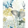 thumbnail image 2 of Vess, June Erica 15x18 White Modern Wood Framed Museum Art Print Titled - Butterfly Concerto I, 2 of 4