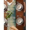 thumbnail image 2 of Vintage Leaves Table Runner 72 Inches, Farmhouse Spring Pastoral Botanical Leaf Bed Runner Dresser Scarves Tabletop for Indoor Outdoor Parties/Ceremony/Banquet, 13" x 72", 2 of 8