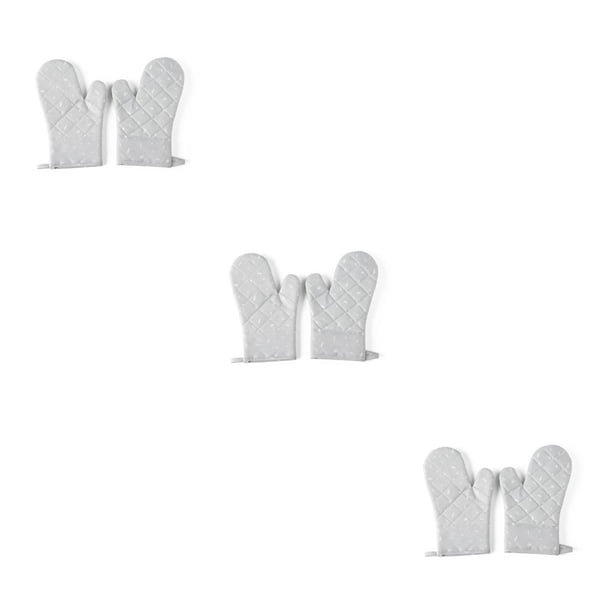 Billuyoard 1 par de guantes para horno microondas, portátiles, lavables, colgantes, resistentes al calor, protección para cocinar, guantes para Type1 NO1