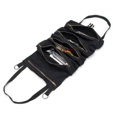 Binpure Car Tool Roll Up Bags Waxed Canvas Storage Carrier Pouch Tools Tote Sling Holder Back Seat Organizer