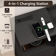 thumbnail image 7 of Eunos 8 Wide Black Drawers Dresser with Charging Station and Open Shelf for Bedroom Closet Dorm, 7 of 7
