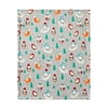 Parent's Choice 30" x 36" Penguin Plush Baby Blanket, Grey