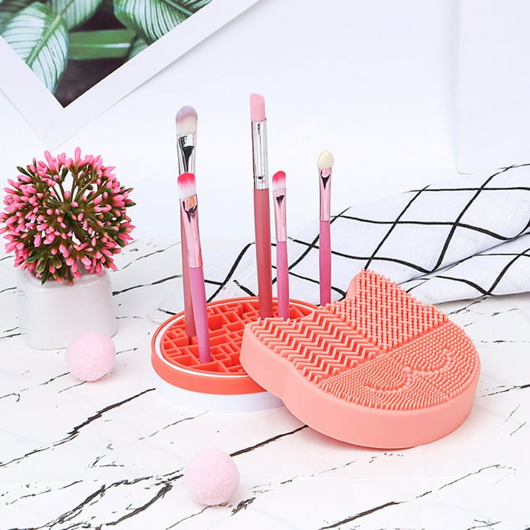 DUcare Makeup Brush Cleaner Shampoo Soap Solid Brush Cleaning Mat Removes  Cosmetic Color Brush Cleaner Pad for Cleaning Makeup Sponges Brushes