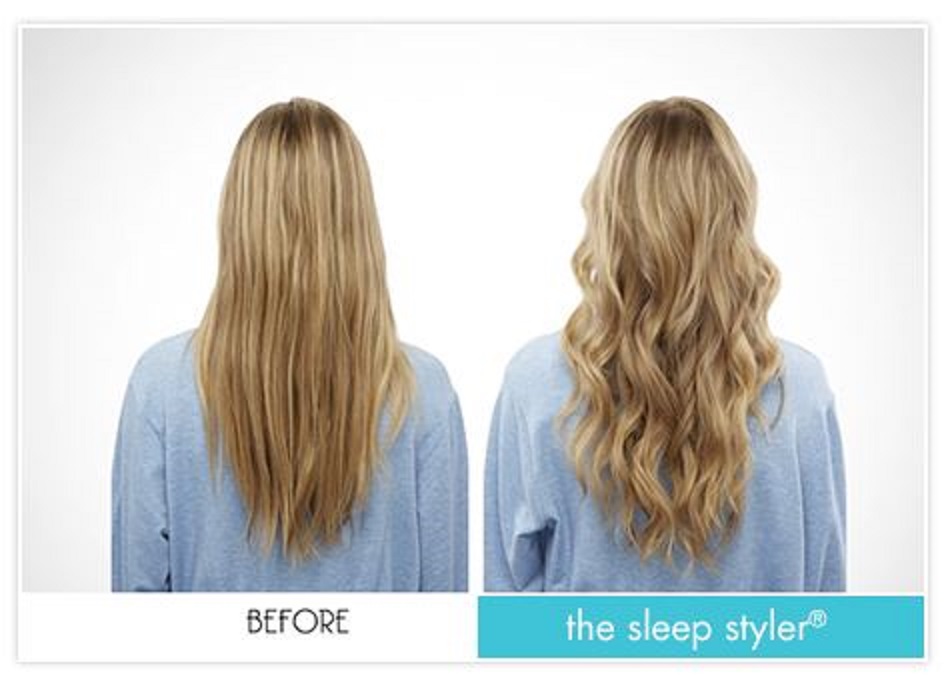 2. The Sleep Styler - As Seen on Shark Tank - Absorbent Heat Free Curlers, Curl Your Hair Without Damaging It, Includes 8 Large (6 Inch) Rollers for Long Thick or Curly Hair - wide 10