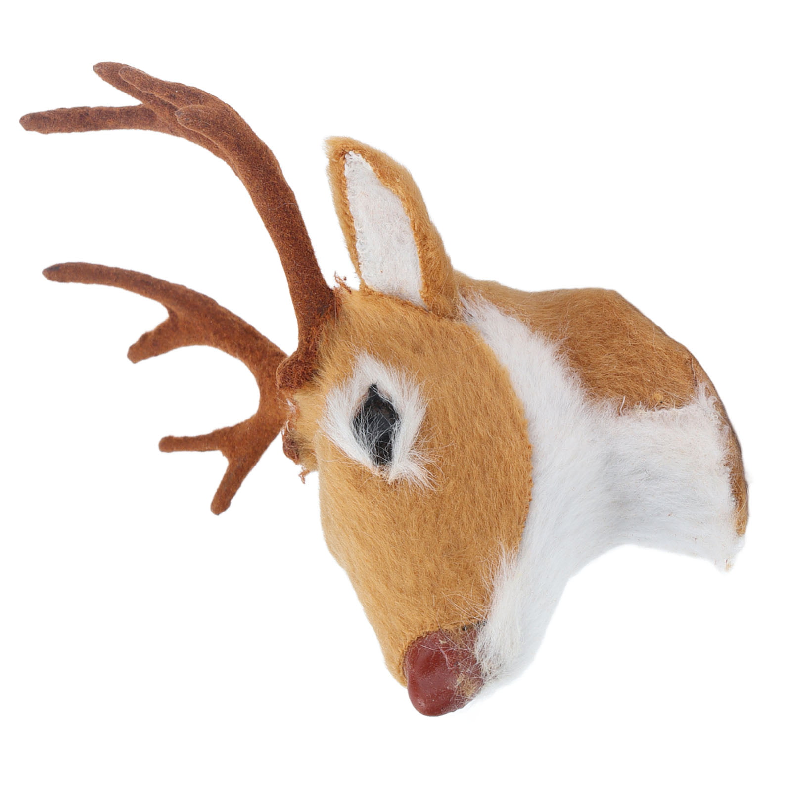 1/6 Dollhouse Miniature Deer Head Wall Decora Refrigerator Magnet Dark Brown 