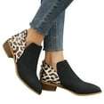 thumbnail image 3 of NECHOLOGY Botas Mujer Adulto Femenino Zapatos Botines mujer Nuevas botas Tacón grueso Punta estrecha Cremallera lateral Zapatos de mujer Botines Otoño e invierno (Black, 8.5), 3 of 7