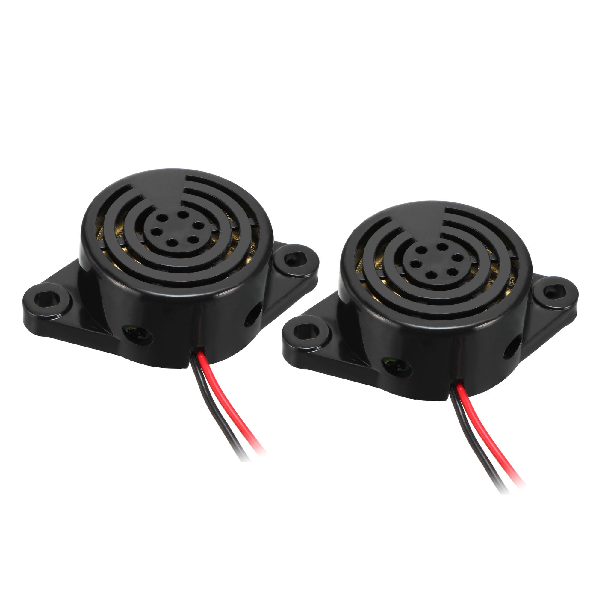 DC 3V24V 100dB Active Electronic Buzzer Beep Tone Alarm Ringer Black 2Pcs