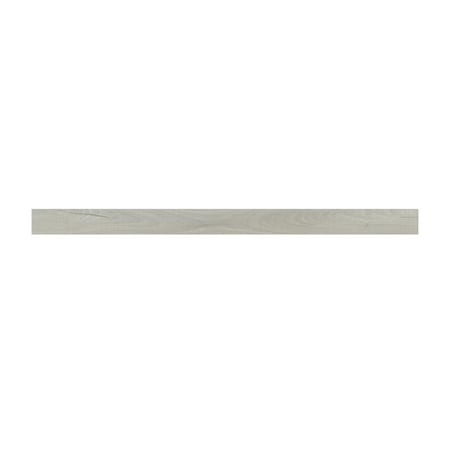 MSI Piedmont Whitmore White 0.75 Thick x 2.75 in. Wide x 94 in. Length Luxury Vinyl Flush Stair Nose Moulding Flooring Materials